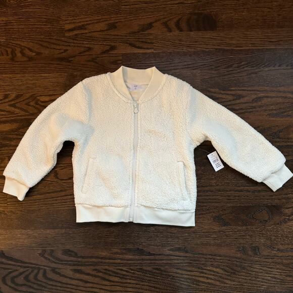 NWT Baby Gap Recycled Sherpa Bomber Jacket5